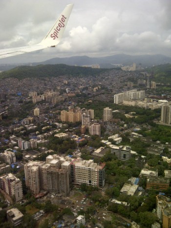 Inde,avion,Mumbai,bidonvilles