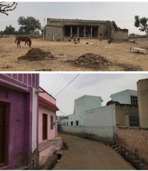 Inde,rajasthan,shekhawati,campagne,maisons,ferme