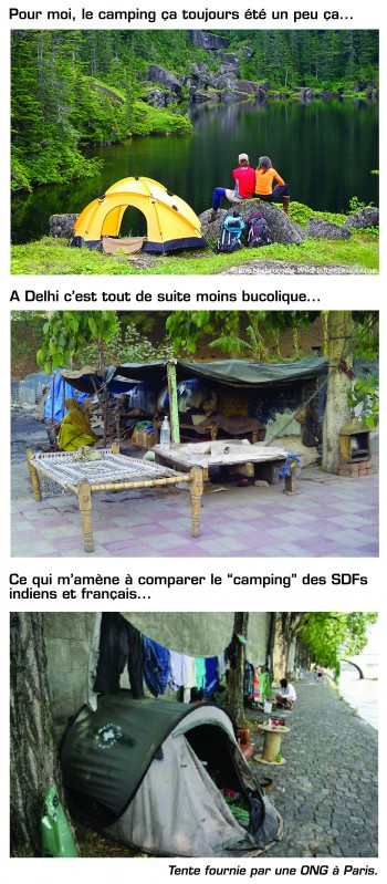 Inde,tente,camping,SDF