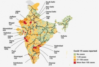 inde,corona,coronavirus,virus,covid,épidémie,Gurgaon,zones,déconfinement,lockdown 2.0