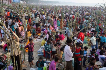 Inde,Juhu,plage,festival,hindu,hindouism,Chhath Puja,Surya,dieu soleil